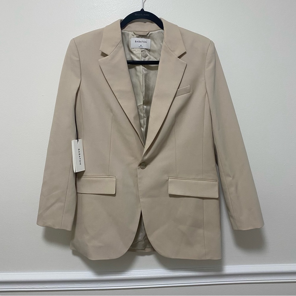 Aritzia Agency Beige Cream Blazer XS